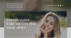 Desktop Screenshot of estesfamilydentistry.com