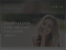 Tablet Screenshot of estesfamilydentistry.com